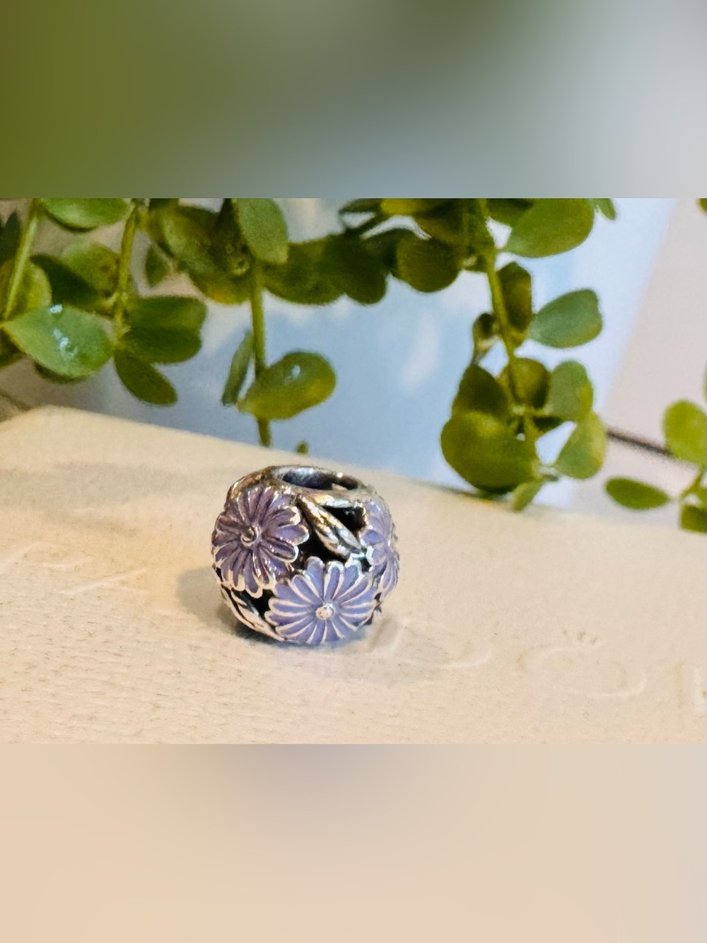 Authentic Pandora Retired Daisy Meadow Lavender Enamel S925 Ale Sterling Charm - Picture 13 of 15